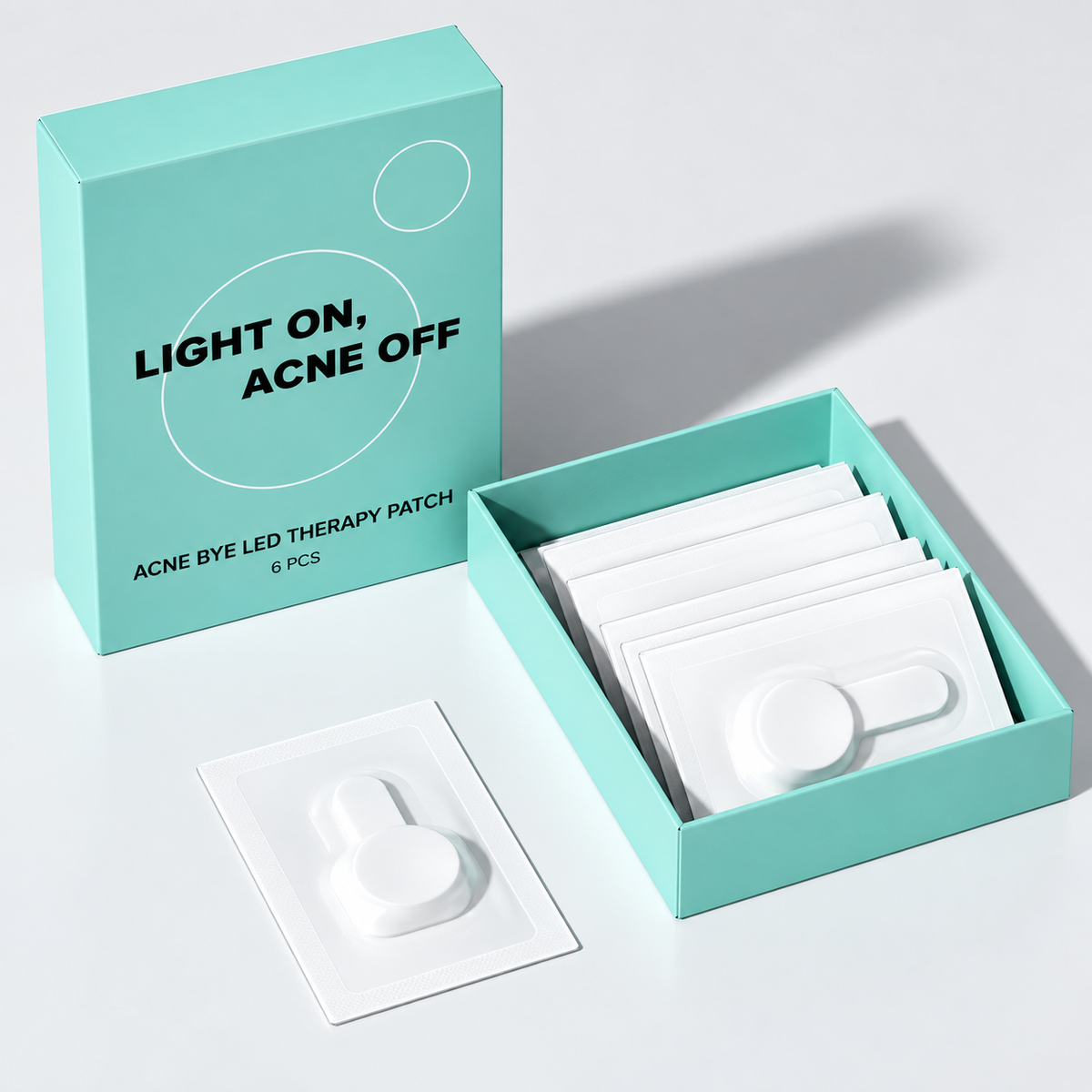 Lumeya™ ClearGlow – Parches LED anti-granos